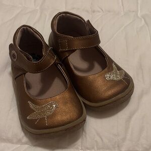 Livie & Luca Brown Dress Shoes with Bird Accent